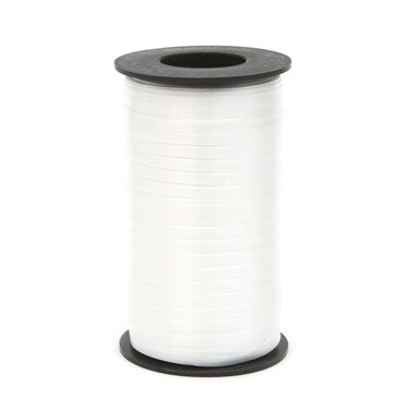 Berwick 1 01 3/16" Wide Splendorette Crimped Curling Ribbon for Gift Wrapping and Hair Bows, 500-Yard Spool, White
