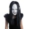 LUOEM Halloween Horror Grimace Ghost Mask Long Wig Hair Grudge Sadako Ghost Wig Creepy Scary Costume Mask for Halloween Party Supply