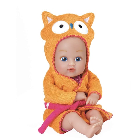 Adora Bath Time Baby Tots Collection, 8.5&quot; Baby Doll and Clothes Set, Made with Fresh Powder Scent, Machine Washable and Exclusive QuickDri Vinyl Body, Birthday Gift For Ages 1+ - Owl