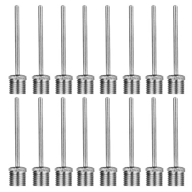 LIOOBO 100pcs Inflating Pump Needle Inflation Needle Inflating Needles air Pump Needle Basketball inflator Pneumatic Needle Stainless Steel