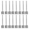 LIOOBO 100pcs Inflating Pump Needle Inflation Needle Inflating Needles air Pump Needle Basketball inflator Pneumatic Needle Stainless Steel