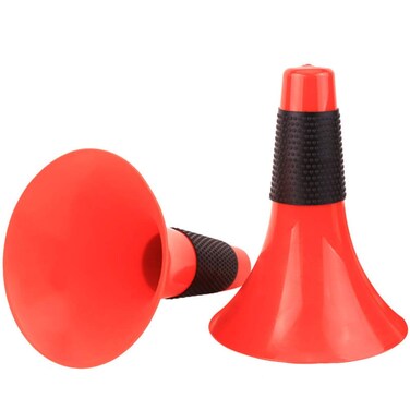 LIOOBO 2 Pcs Outdoor Game Cones Windproof Football Obstacle Horn Cone Sign Cones Marker Cones