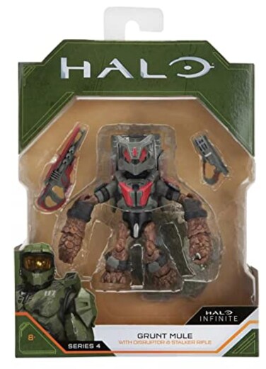 Halo Infinite World of Halo 4" Figures Series 1 2 3 4 Collection (Choose Figure) (Grunt Mule)