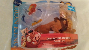 Disney Lion King Exclusive Flocked Mini Figure 2Pack Zazu Scar