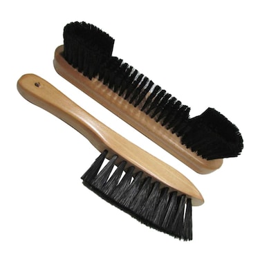 LIOOBO 2PCS Billiard Rail Brush Set Wooden Pool Table Brush Billiard Table Cleaner Cleanning Tool