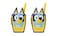 ekids Bluey Toy Walkie Talkies for Kids, Designed for Fans of Bluey Toys for Toddlers