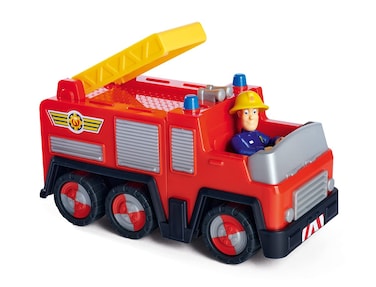 Simba Firefighter Sam Jupiter 109252505 Child Version 7 cm Toy Car 17 cm Fire Truck Suitable for Ages 3 and Up
