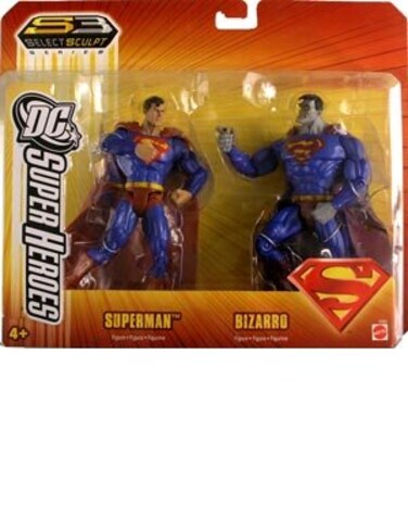 DC super heroes SUPERMAN vs BIZARRO 2 pack target exclusive