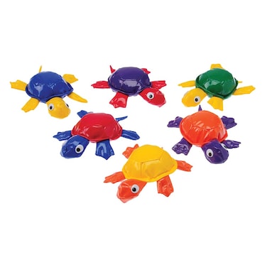 Cre8tive Minds Set of Animal Bean Bags for Classroom and Daycares, Fun Turtle Shapes for Toddlers, Preschool Supplies for Circle Time, 6-Pack, Multicolor, 8-Inch, All Ages