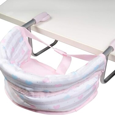 Adora Classic Pastel Pink Feeding Seat, Easy to Clean, Fun Design, Realistic Doll Accessory, Fits Most Dining Tables, Gift for Kids Ages 2 and Up