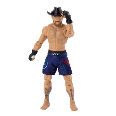 UFC Ultimate Series Limited Edition Donald Cerrone, 6 Inch Collector Action Figure - Includes Cowboy Hat, Alternate Head and Gloved Hands, Fight Shorts, Belt and US Flag Accessory