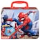 Marvel Spiderman Large Lunch Tin Box with 24pc Puzzle Inside