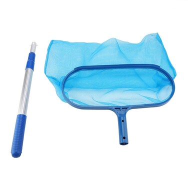 TOPINCN Swimming Pool Leaf Skimmer Fine Mesh Net Telescopic Pole Deep Bag Pond Tub Fountain Deris Tool