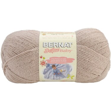 Bernat Softee Baby Yarn, 5 oz, Gauge 3 Light, Little Mouse