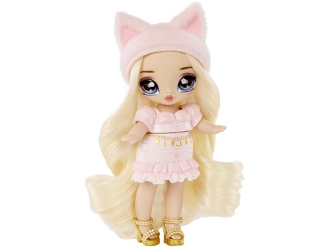 Na! Na! Na! Surprise Mini Backpack Amelie Laurent Fashion Doll, Fuzzy Pink Kitty Backpack, Gift for Kids, Ages 5 6 7 8+ Years