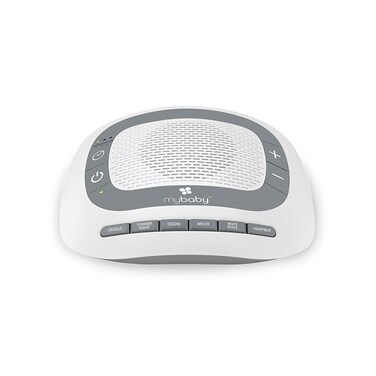 MyBaby SoundSpa White Noise Machine for Babies   6 Soothing Lullabies for Newborns, Sound Therapy for Travel, Relaxing, Kids, Newborns, Baby Songs, Adjustable Volume, Auto-off Timer, By HoMedics