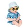 ADORA Beach Baby Doll with Sun-Activated Freckles, 13" Toy Doll with Clothes &amp; Accessories Set Like Light Blue Hat and Yellow Sunglasses, Birthday Gift for Ages 1+ - Baby Sunny