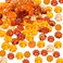 Tatuo 110 Pieces Mini Pumpkins Fall Decorations Acrylic Plastic Pumpkin Beads Ornaments Fall Vase Filler Table Scatters for Centerpieces Table Scatter Autumn Halloween Thanksgiving Harvest Festival