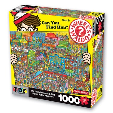 Where'S Waldo 1000Pc Puzzle - Wild Wild West