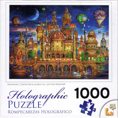 Downtown Holographic 1000 pc Puzzles by Artist Ciro Marchetti
