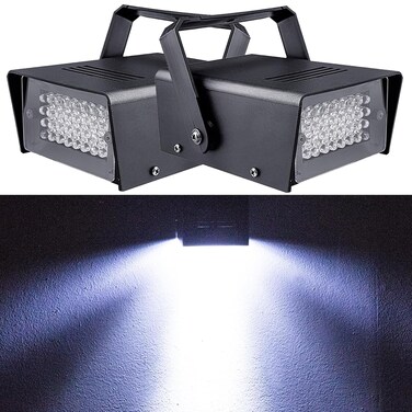 2 Packs 32 Led Strobes Lights Strobe Light for Halloween Mini Strobe Light Halloween Strobe Lights for Room Strobe Party Light Flashing Lights for Party