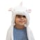ADORA Snuggle &amp; Glow Dinosaur Plushie Hoodie, Glow-in-The-Dark Cuddle Hoodie Convertible to a Pillow with Ultra-Soft Finish and Sunlight Activated Feature Birthday Gift for Ages 3+ - White Unicorn