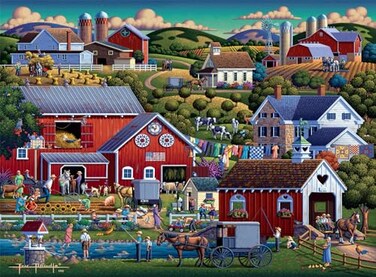 Buffalo Games - Dowdle - Amish Country - 1000 Piece Jigsaw Puzzle for Adults -Challenging Puzzle Perfect for Game Nights - Finished Size is 26.75 x 19.75