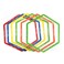 LIOOBO 6pcs Training Rings Soccer Balls Training Equipment Training Games Sports Agility Ladder Ring Rings Agility Rings Soccer Rings Agility Hoops Soccer Agility Utensils Hexagon