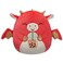 Squishmallows Original 12-Inch Baiden Red Dragon with Boba Drink - Official Jazwares Plush (Medium-Sized)
