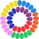 Augshy 40PCS Plastic Egg Shakers Percussion Musical Maracas Easter Eggs with a Storage Bag for Toys Music Learning DIY Painting(8