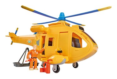 Smoby 109251002002 Fireman Sam Wallaby 2 Helicopter with Sounds and Lights