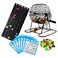 Regal Bingo Deluxe Bingo Game Set with 8" Wheel Cage, 75 Bingo Balls, Master Board, 18 Bingo Cards, and Colorful Chips - Bingo Games for Adults Large Group
