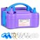 Balloon Pump Electric Dual Nozzle Air Inflator Blower Machine with 10 Pack Balloon Arch Making Kit for Party Event Decoration