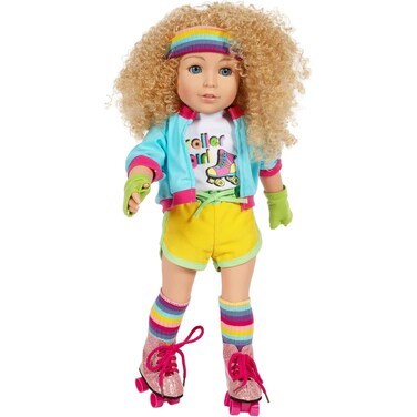 ADORA Amazon Exclusive 18 Inch Doll Amazing Girls with Trendy Changeable Outfit Birthday Gift for Kids Ages 6 and Up - Sophia Disco Diva