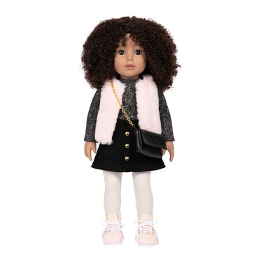 ADORA Amazon Exclusive Amazing Girls 18 Inch Realistic Doll with Changeable Outfit and Movable Soft Body Birthday Gift for Kids and Toddlers Ages 6 and Up - Sienna in Party Outfit