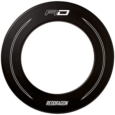 RED DRAGON Black Printed Design Dartboard Surround