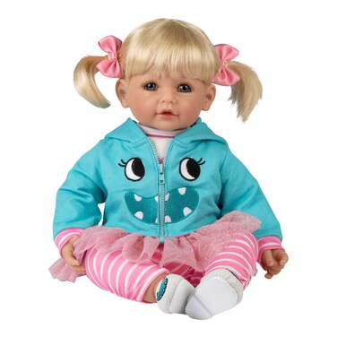 Adora Toddler Time Babies, 20" Premium Doll with Hand Painted Eyelashes and Face, Fresh Baby Powder Scent and Removable Clothing, Birthday Gift For Ages 6+ - Little Monster