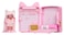 Na! Na! Na! Surprise 3-in-1 Bedroom Playset Reena De La Rosa Fashion Doll, Fuzzy Pink Kitty Backpack, Closet with Pillows &amp; Blanket, Gift for Kids, Ages 5 6 7 8+ Years