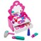RoseArt Wooden Fashion Vanity Play Set, 12 Piece Pretend Play Hair, Mirror &amp; Makeup Role Play Set for Ages 3 and Up