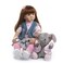 Zero Pam Reborn Baby Dolls Toddler Realistic Girl 24 Inch 60 cm Real Looking Baby Silicone Limbs and Head Soft Cloth Weighted Body Bebe Feel with Beautiful Princess Dress