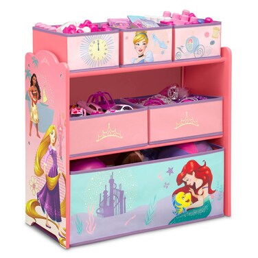 Delta Children Design &amp; Store 6 Bin Toy Storage Organizer, Disney Princess