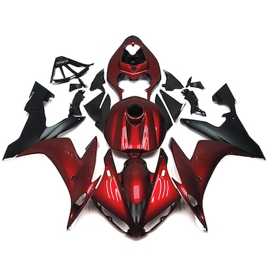 STLPRO Motorcycle Dark Red Black Fairing Kit Compatible for Yamaha 2004 2005 2006 YZF1000 R1 yzf r1 04 05 06 Injection ABS Plastic Body Kits Bodywork