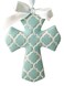 Fashioncraft Blue Hampton Link Design Cross Ornament
