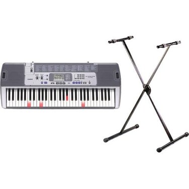Casio LK-100STAD Learning Keyboard with Stand and AC Adapter
