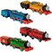 Thomas &amp; Friends Motorized Toy Trains, Set of 4 Metallic-Themed Thomas Percy James &amp; Gordon Engines for Preschool Pretend Play Kids Ages 3+ Years