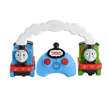 THOMAS &amp; FRIENDS Race &amp; Chase R/C - UK English Edition, Remote Controlled Toy Train Engines for Toddlers and Preschool Kids, HDB64