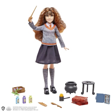 Harry Potter Hermione's Polyjuice Potions Doll &amp; Playset, with Hermione Granger Doll in Hogwarts Uniform &amp; Accessories, Toy for 6 Year Olds &amp; Up