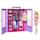 Barbie Doll &amp; Playset, Fashionistas Ultimate Closet with Clothes (3 Outfits) &amp; Fashion Accessories Including 6 Hangers