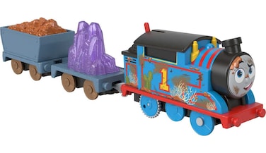 Thomas &amp; Friends Motorized Toy Train Crystal Caves Thomas Battery-Powered Engine with Cargo for Preschool Pretend Play Kids Ages 3+ Years
