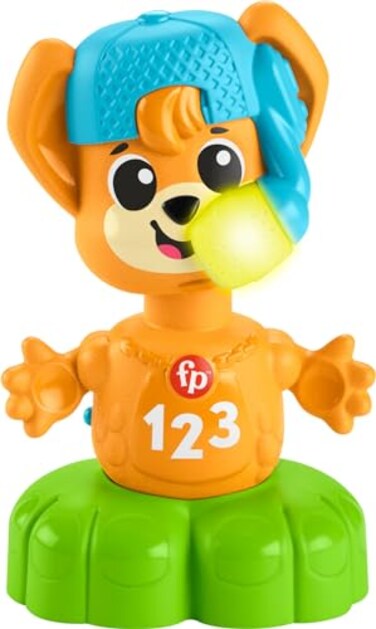 Fisher-Price Baby Learning Toy Link Squad Opposites Fox with Music &amp; Lights for Ages 9+ Months, Compatible Only with Link Squad Items